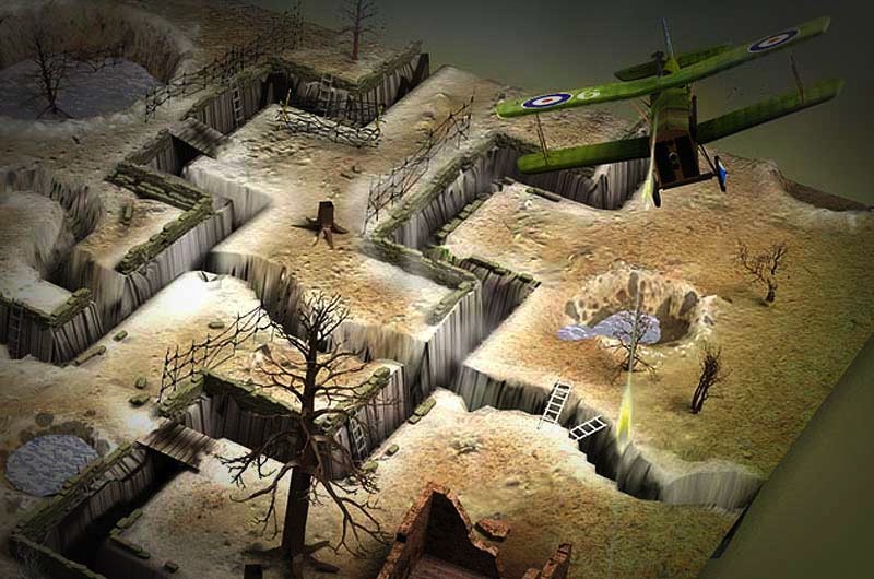 ww1 trench 3d map 2