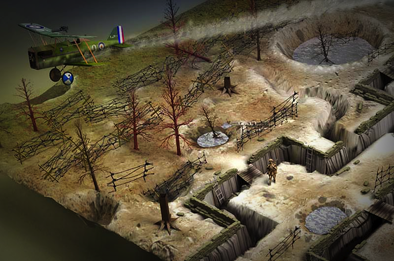 ww1 trench 3d map 3
